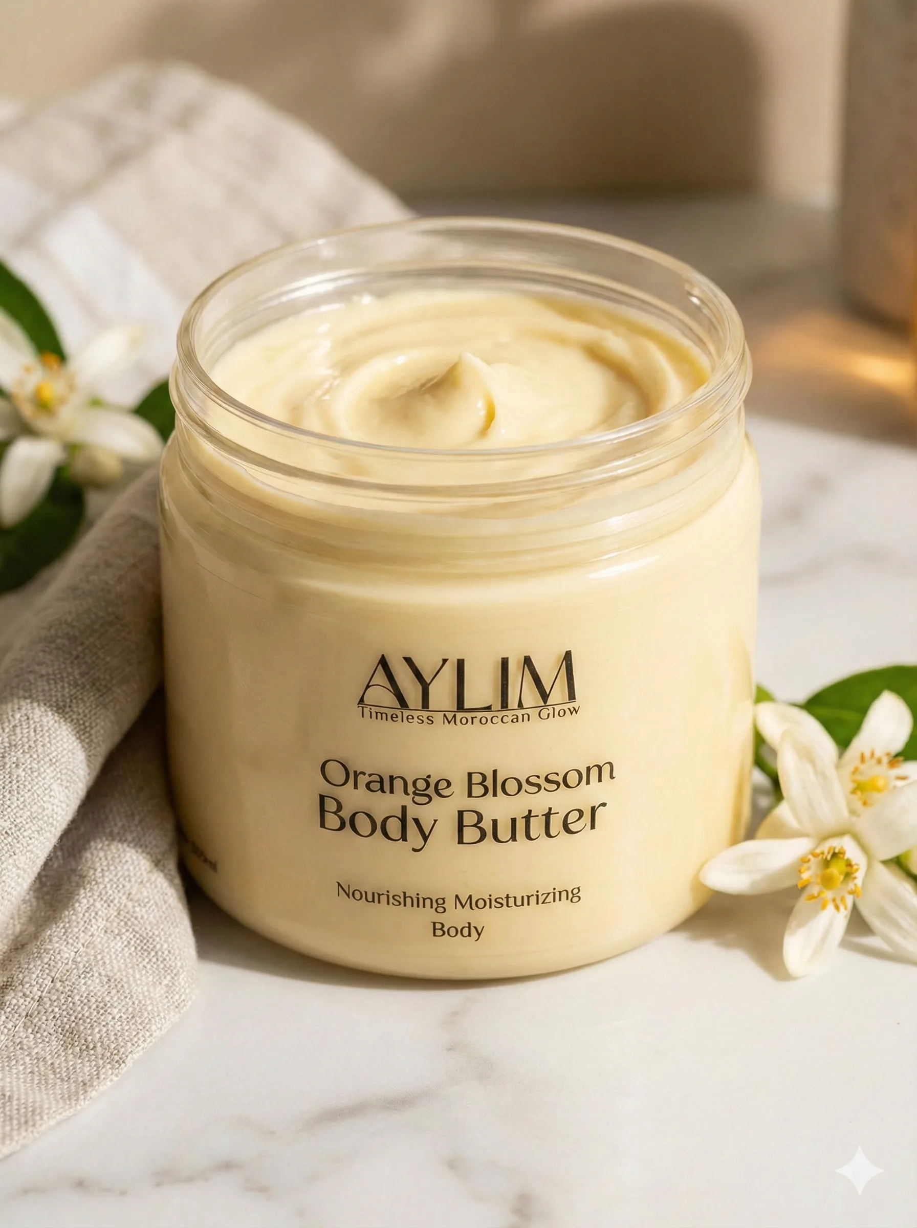 Beurre Corporel Fleur d’Oranger – Fraîcheur Revitalisantes